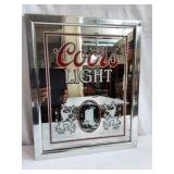 Coors Light Mirrored Advertising Sign
