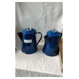 GSI Pioneer Enamelware 6 Cup Percolators (2)