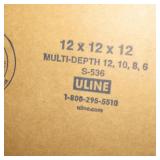 Skid Lot of Uline and other cardboard Boxes 159 pc
