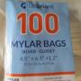 NEW Silver Mylar bags 250 bags / 100 pc. per bag