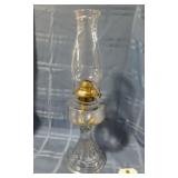 Clear Glass Fluted Mantle Lamp