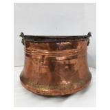Antique Hammered Copper Pot