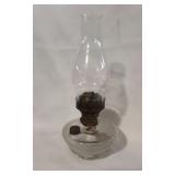 Diamond Pattern Double Wick Oil Lamp