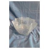 Antique Victorian Etched Glass Shade
