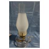 Small Clear Glass Oil Lamp