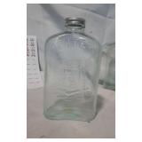 Vintage Hemingway Glass Water Bottle