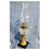 Cherub & Lamb Figural Oil Lamp