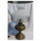 Vintage Rayo Oil Lamp with Glass Shade