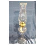 Antique clear Glass Oil lamp