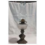 Victorian Woman Bust Oil Lamp