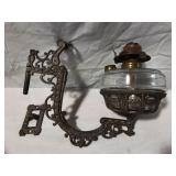 Cast Iron Wall Mount with Glass Font Insert