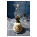 Antique Porcelain Miniature Oil lamp