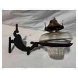 Cast Iron Wall Mount with Glass Font