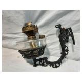 Cast Iron Wall Mount with Glass Font