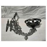 B&H Cast Iron Wall Mount Lamp Holder