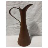 Antique Russian Hammered Copper Pitcher
