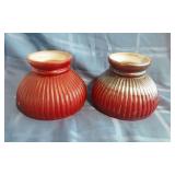 Burgundy Lamp shades Pair