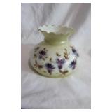 Hand painted two tone oul lamp shade