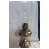 Antique Rayo Nickel plate Oil Lamp