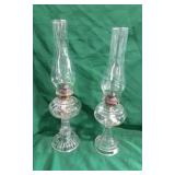 Pair of Antique Oil Lamps