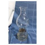 Antique Clear Glass oil lamp