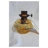 Antique Amber Glass Hand Oil lamp