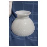 2 Hobnail Milk Glass Shade