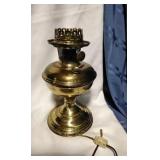 Converted to Electric Brass Lamp