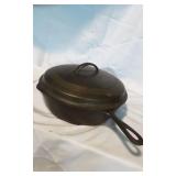Wagner Ware #9 Cast Iron Frypan with Lid
