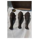 Set of 3 cast Iron Claw Feet