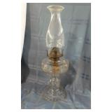 Block & Flute Pattern Oil Lamp