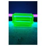 Hazel Atlas Uranium Glass Butter Dish