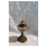 Brass Pedestal Oil Lamp