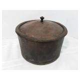 Antique Copper Lidded Pot