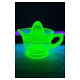 U.S.Glass Uranium Glass Measure Cup and Juicer