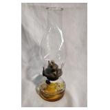 Glass "Made in Hong Kong" Oil Lamp