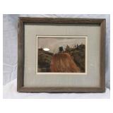 Roger Haas "Amish Buggy" Original Watercolor