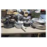 Assortment of Sauce pans and stock Pots
