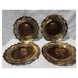 Brass Composer Wall Plaques