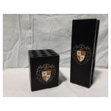 Fleur De Lis Crest Desk Set