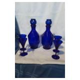 Sapphire Sophisticate 6pc Decanter Set