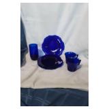 Cobalt Blue Glass Dishware