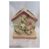 USA Pottery Lovebirds Wall Planter