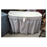 Antique Vanity with Gathered Skirt