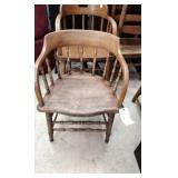 19th Century Primitive Capitan Chair
