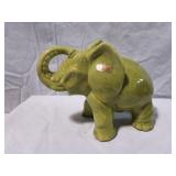 Royal Haeger Pottery Lime Green Elephant