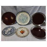 Assortment of Retro Serving Trays
