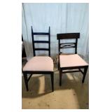 Pair of Wooden Accent Chairs