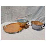Vintage Czeche-Slovakia Lusterware Cup Set