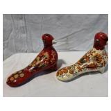 Handpainted Ceramic Folk Art Birds